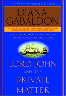 Lord John And The Private Matter cover picture