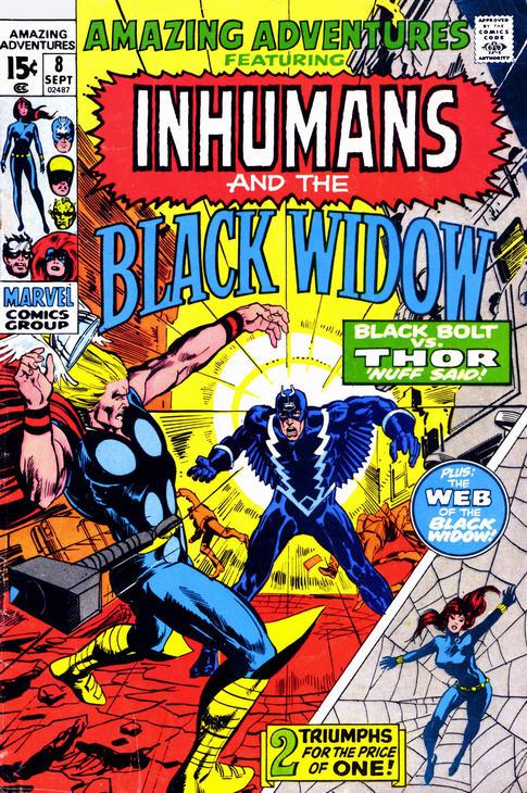 The Inhumans and the Black Widow An Hour for Thunder