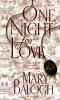 One Night For Love cover picture